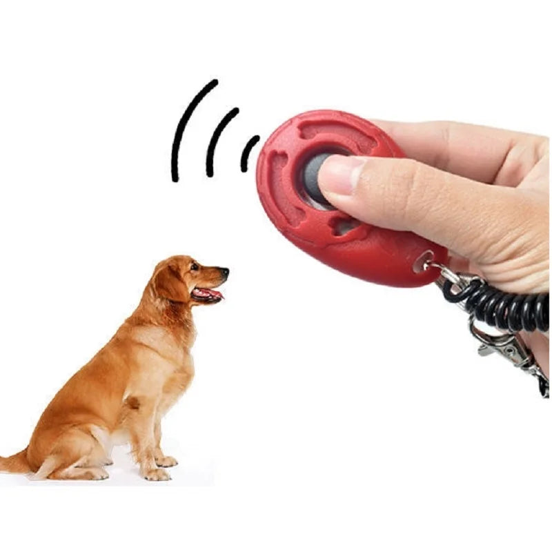 Dog Training Clicker Pet Cat Dog Click Trainer Various Style Aid Adjustable WristStrap Sound Key Chain Dog Repeller Pet Product by HARMONYA STORE