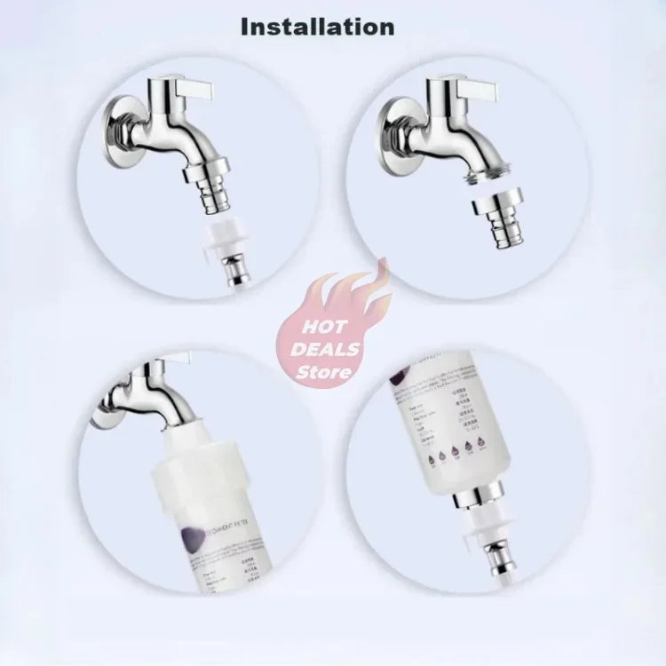 5'' PRE FILTER Water Filter Cartridge Washing Machine Filter with Adapter Bathroom Water Heater Toilet Household Purifier by HARMONYA STORE