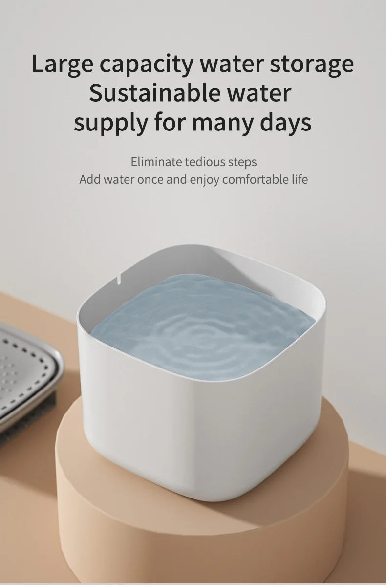 3L Cat Water Fountain Auto Recirculate Filter Large Capacity Filtring Cat Water Drinker USB Electric Mute Cats Water Dispenser by HARMONYA STORE