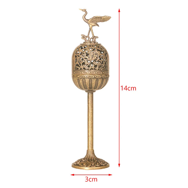 Magpie Hollow Lamp Sandalwood Fragrance Censer Smoking Backflow Incense Holder Tea House Ornaments Study Room Home Decor by HARMONYA STORE