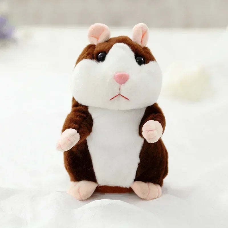 Learn To Imitate Talking Little Hamster Animal Plush Funny Toy Talking Nod Hamster Doll Soothing Crying Baby Toy Kids Gift by HARMONYA STORE