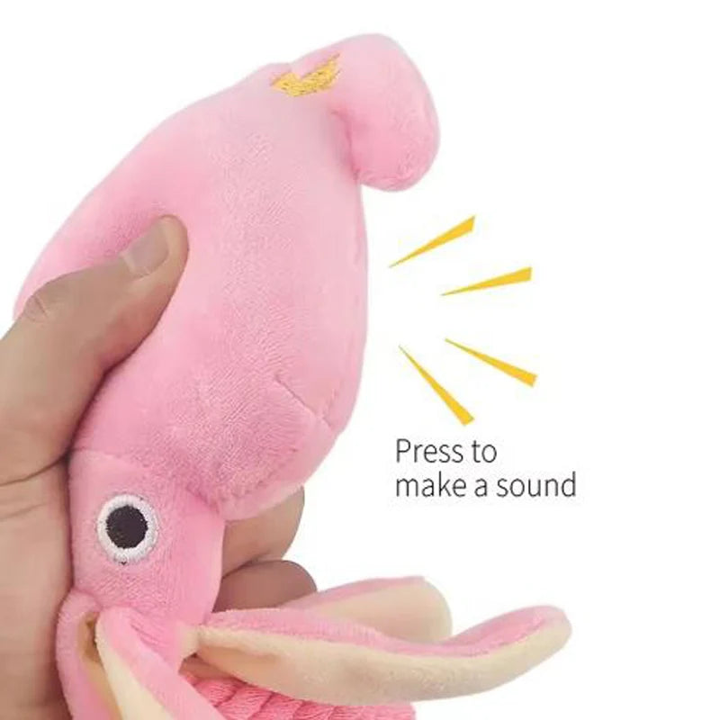 Dog toys; cat toys; sound-emitting cotton rope octopus; durable chew toys for cleaning teeth; interactive pet toys. by HARMONYA STORE