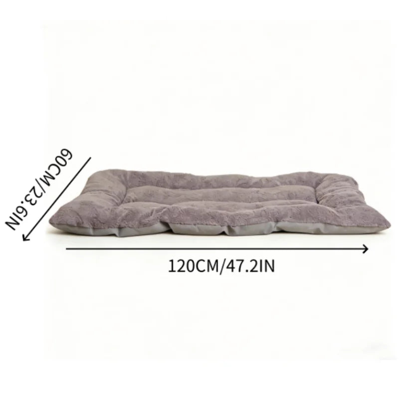 Extra Large Plush Dog Bed Sofa Thickened Super Soft Polyester Pet Mat Dog Crate Mat Bed For Small Medium Large Dog Bed by HARMONYA STORE