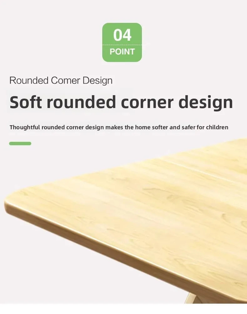 Solid Wood Rectangular Foldable Table Portable Dining Table for Home Small Apartment Balcony Bay Window Study Picnic Desk by HARMONYA STORE
