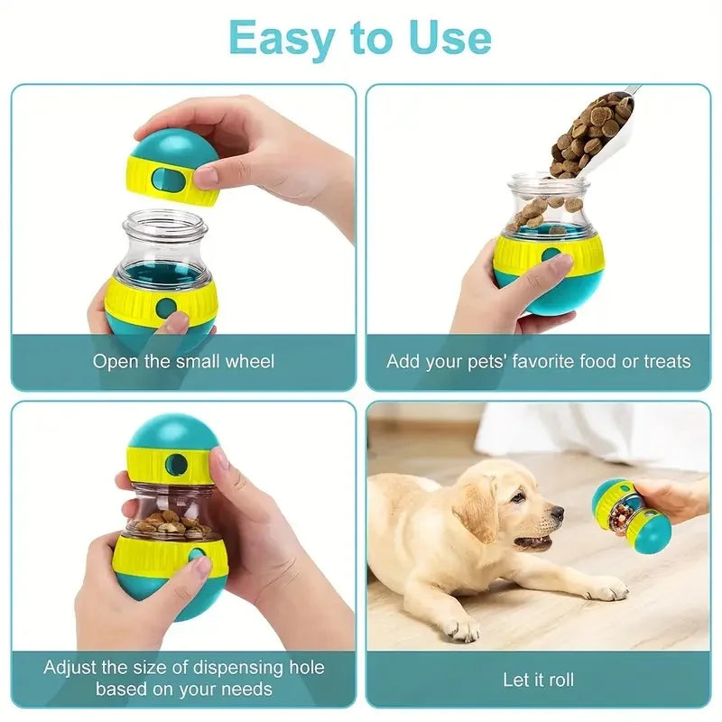Interactive dog snack dispenser toy, suitable for all types of slow feeders, plastic pet toys, bringing fun and healthy eating by HARMONYA STORE