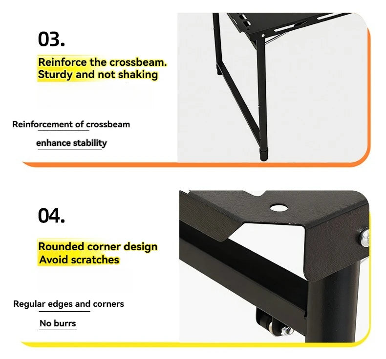 Tactical Table Outdoor Camping Table Portable Picnic Folding Tea Table Lightweight Quick Opening Tactical Table Barbecue Table by HARMONYA STORE