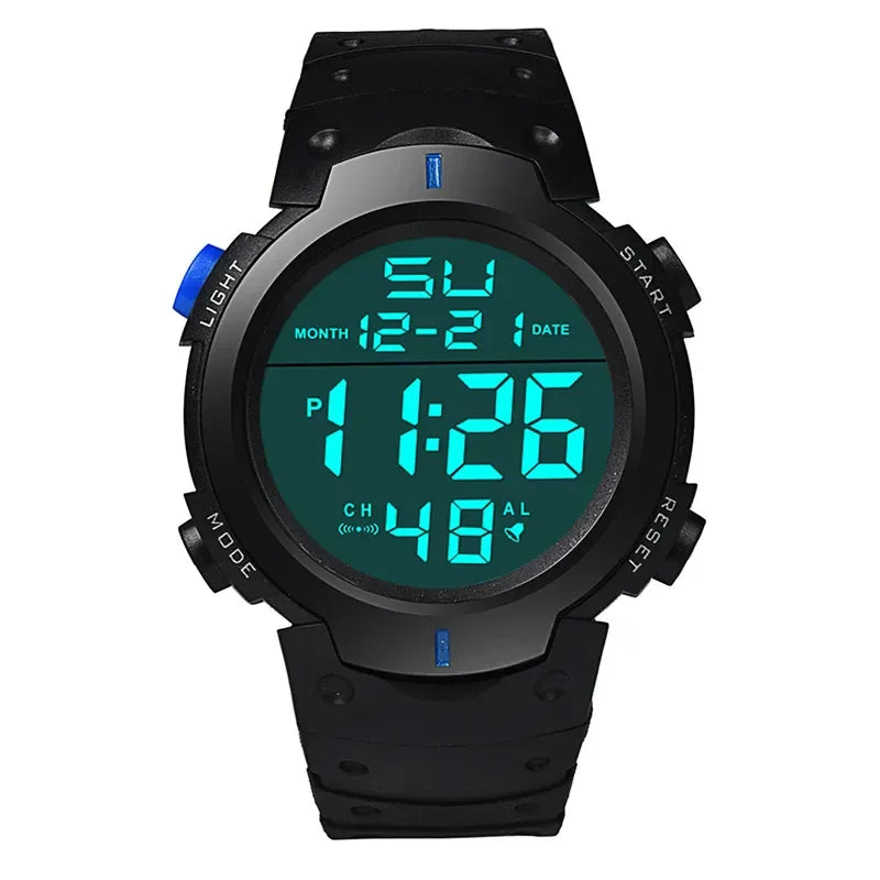 Men Sport LED Watches Top Brand Men Digital Clock Multi-Functional Rubber Man Fitnes Athlete Timekeeping Electronic Watch Reloj by HARMONYA STORE