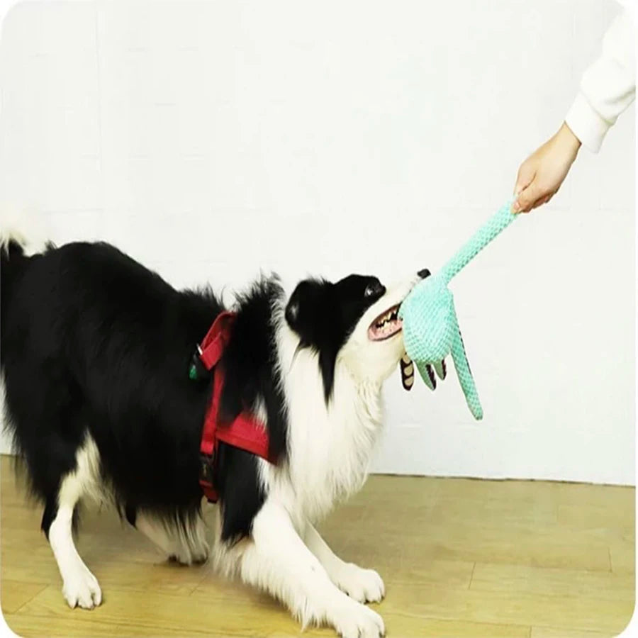 Dog pet plush octopus toy interactive sound anti-demolition home large and small dog boredom companion toy by HARMONYA STORE