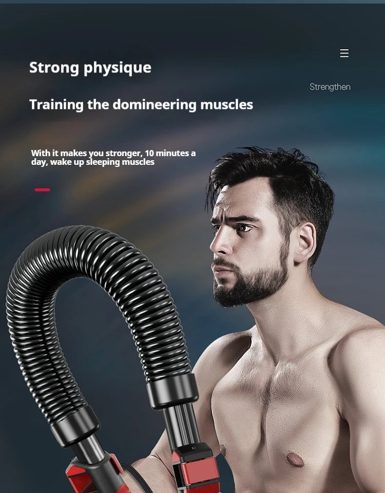 Arm Strength Fitnes Enhancement Stick Device Power Twister Bar for Indoor Home Fitness Equipment Muscle Exercise Spring Stick by HARMONYA STORE
