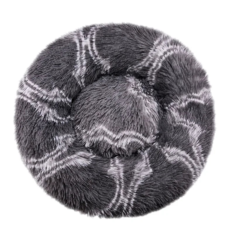 40-90cm 6 Sizes Round Pet Bed for Large Dog Bed Super Soft Cat Bed Plush Dog House for Medium Dog House Winter Warm Sleeping HARMONYA STORE