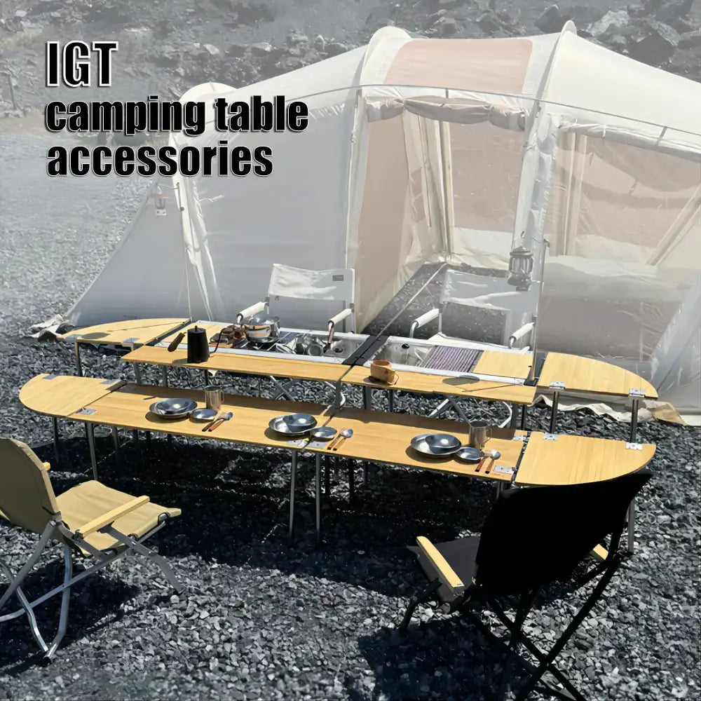 Outdoor Igt Frame Camping IGT 2/3 Unit Table Board IGT Free Combination Table Barbecue Aluminum Alloy IGT Table Accessories by DSERS