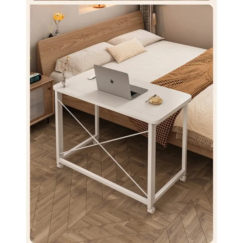 Folding computer desk desk removable table home student study table bedroom bedside table writing table desk by HARMONYA STORE
