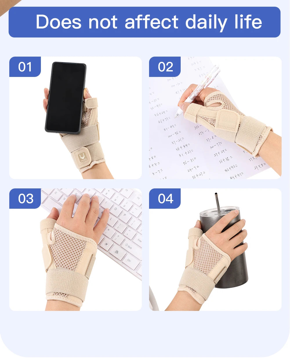 1Pc Professional Wrist Support Splint Arthritis Band Belt Carpal Tunnel Wrist Brace Sprain Prevention Wrist Protector for Fitnes by HARMONYA STORE