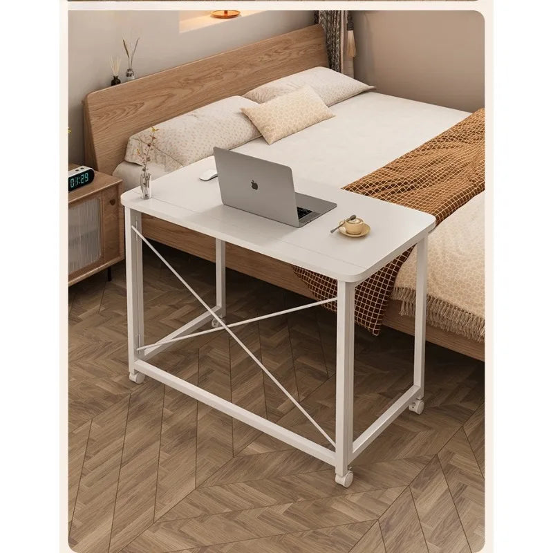Folding computer desk desk removable table home student study table bedroom bedside table writing table desk by HARMONYA STORE