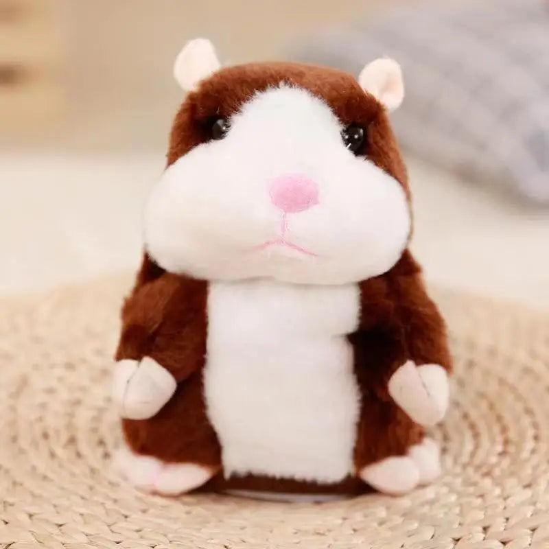 Learn To Imitate Talking Little Hamster Animal Plush Funny Toy Talking Nod Hamster Doll Soothing Crying Baby Toy Kids Gift by HARMONYA STORE