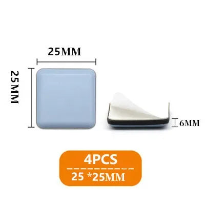 4pcs/set Furniture Leg Slider Pads Anti Scratch Easy Move Heavy Furniture Thickened Moving Pad Anti-abrasion Floor Protector Mat by HARMONYA STORE
