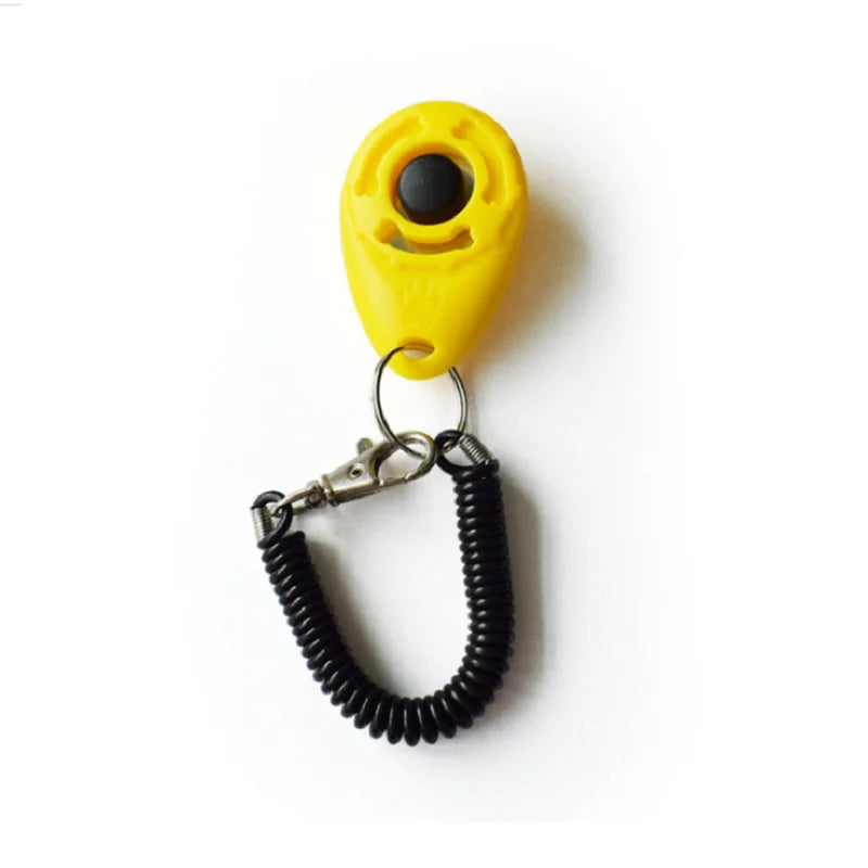 Dog Training Clicker Pet Cat Dog Click Trainer Various Style Aid Adjustable WristStrap Sound Key Chain Dog Repeller Pet Product by HARMONYA STORE