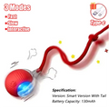 Intelligent interactive cat ball long-lasting and durable easy to clean intelligent obstacle avoidance pet dog toys by HARMONYA STORE