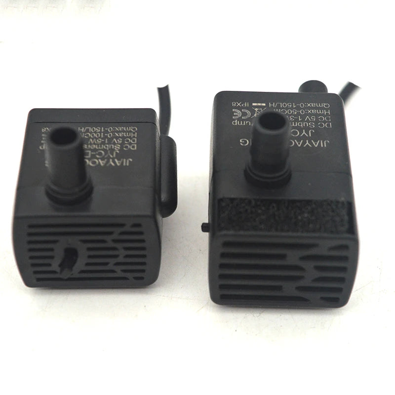 Ultra Quiet USB Aquarium Fish Tank Filtration Pump Mini Pet Fountain Submersible Adjustable Flow Water Circulation Pump 5V 5W by HARMONYA STORE