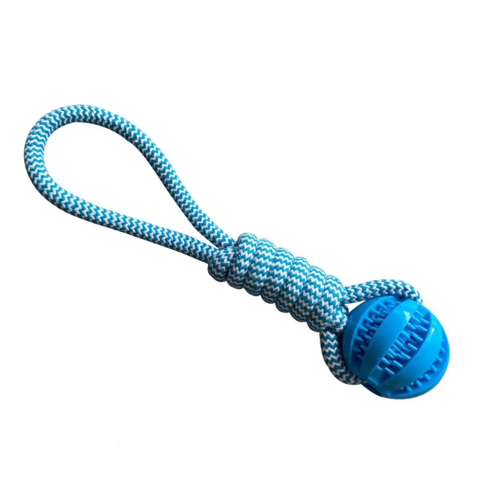 Pet Toy Dog Bite-Resistant Cotton Rope Hand-Held Treat Ball for Teeth Cleaning and Training, Interactive Educational Toy Ball by HARMONYA STORE