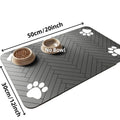 Pet Feeding Mat-Absorbent Pet Placemat Rubber Backing Quick Dry Water Mat for Dog Cat for Food and Water Bowl with Waterproof by HARMONYA STORE