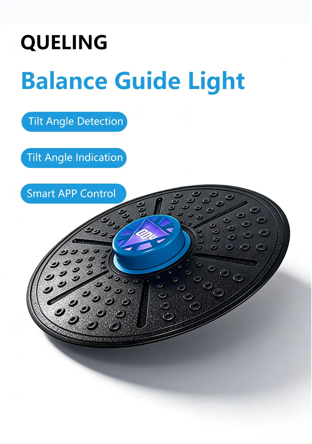 QUELING Smart Balance Board with Guidance Light - Full-Spectrum Training Equipment for Rehabilitation, Recovery, and Home Fitnes by HARMONYA STORE