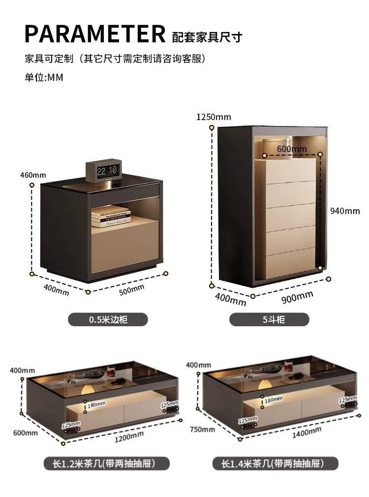 Glas Transparent Tv Table Cabinet Storage Luxury Floor Modern Tv Table Entertainment Center Meuble Television Salon Furnitures by HARMONYA STORE