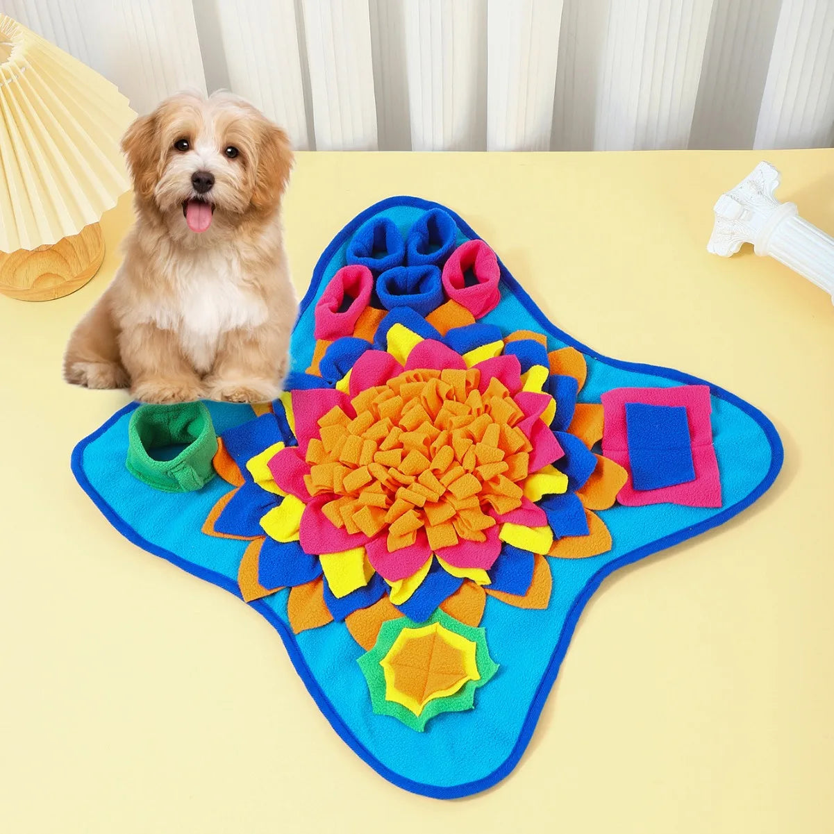 Good Pet Snuffle Mat for Dogs,Interactive Feed Puzzle for Boredom,Encourages Natural Foraging Skills by HARMONYA STORE