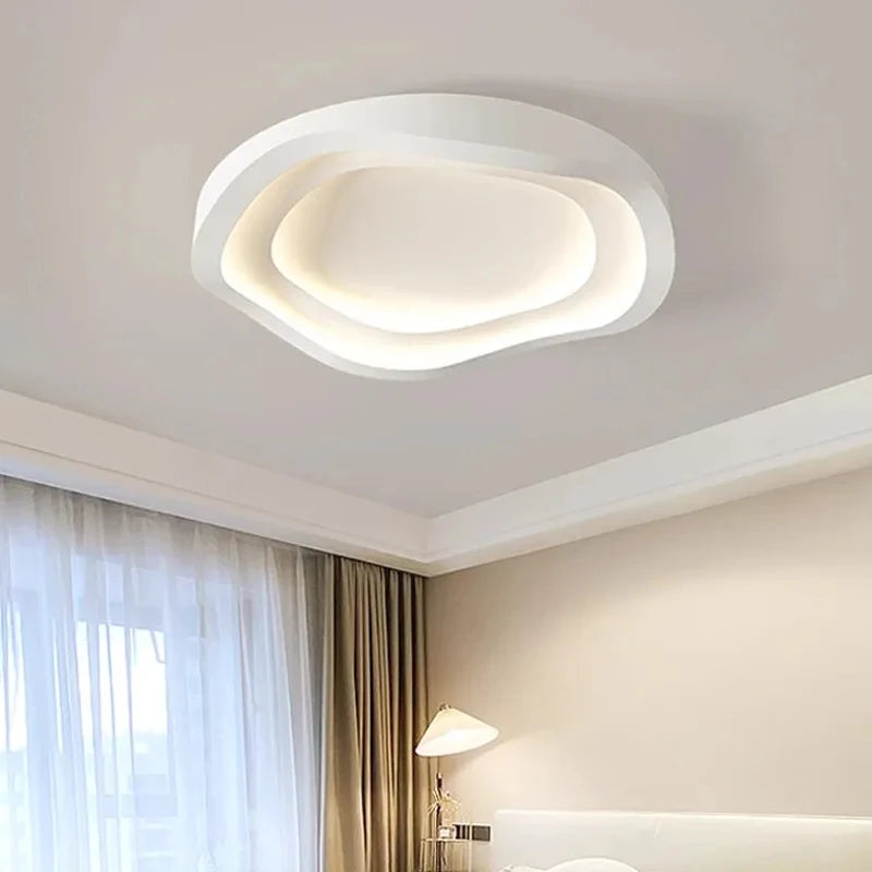 Nordic Bedroom LED Ceiling Lights Home Modern Style Indoor Master Bedroom Lustre Circular Brief Home Decorate Lighting Fixtures by HARMONYA STORE