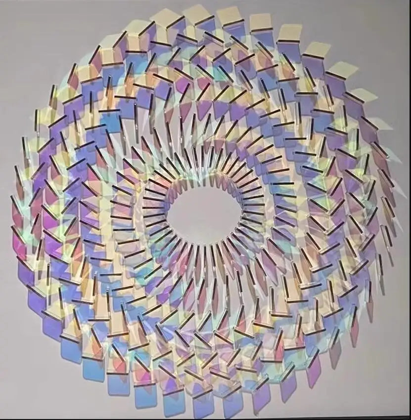 Square Shape Laser Plexiglass Rainbow Board Acrylic (PMMA) Iridescent/Radiant Circle,Oргстекло For DIY Advertising/Home Decorate by HARMONYA STORE
