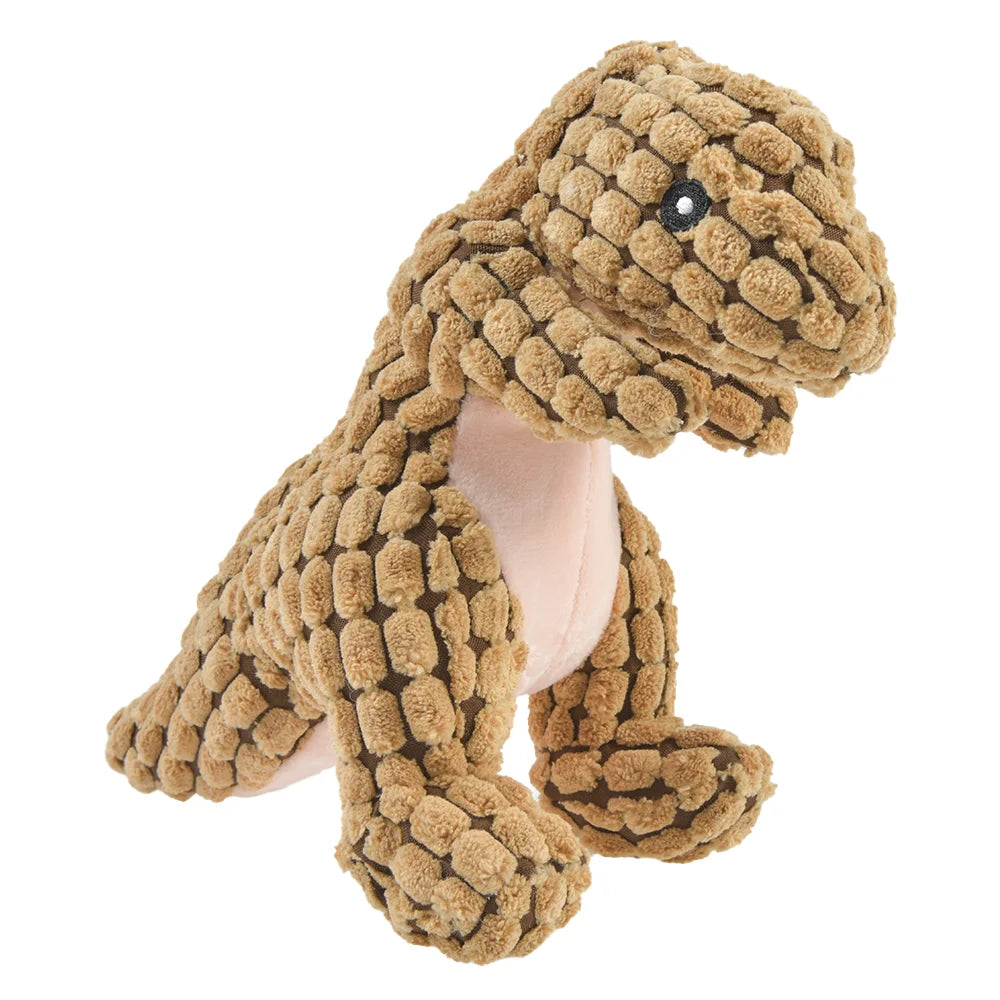 Cats and Dogs Pet Plush Dinosaur Toys Interactive Dog Chew Toys Plush Stuffing Pet Supplies Dog Toys for Small Dogs by HARMONYA STORE