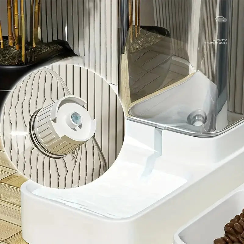 1pc/2pcs Automatic Dog Feeder/Water Dispenser, Plastic Gravity Dog Food And Water Dispenser Set by HARMONYA STORE