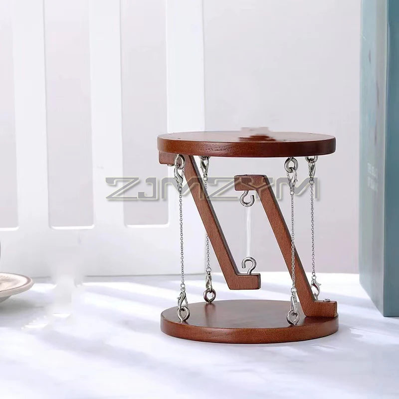 Tensegrity Structure Floating Table Wooden Stand Desktop Ornament For Office Living Room Desk TV Cabinet Home Decoration by HARMONYA STORE