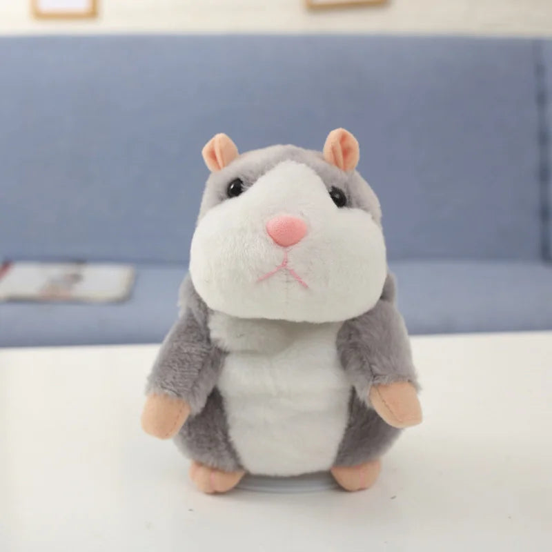 Learn To Imitate Talking Little Hamster Animal Plush Funny Toy Talking Nod Hamster Doll Soothing Crying Baby Toy Kids Gift by HARMONYA STORE