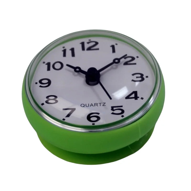 Waterproof Simple Wall Clock Swimming Pool Bathroom Shower Mute Clock Suction Cup Hanging Wall Clock Toilet Watch Home Decorate by HARMONYA STORE