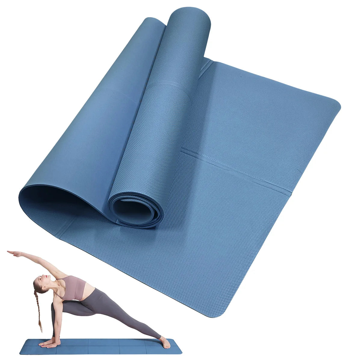 4MM Thick EVA Yoga Mats Anti-slip Sport Fitness Mat Blanket For Exercise Yoga And Pilates Gymnastics Mat Fitness Equipment by HARMONYA STORE