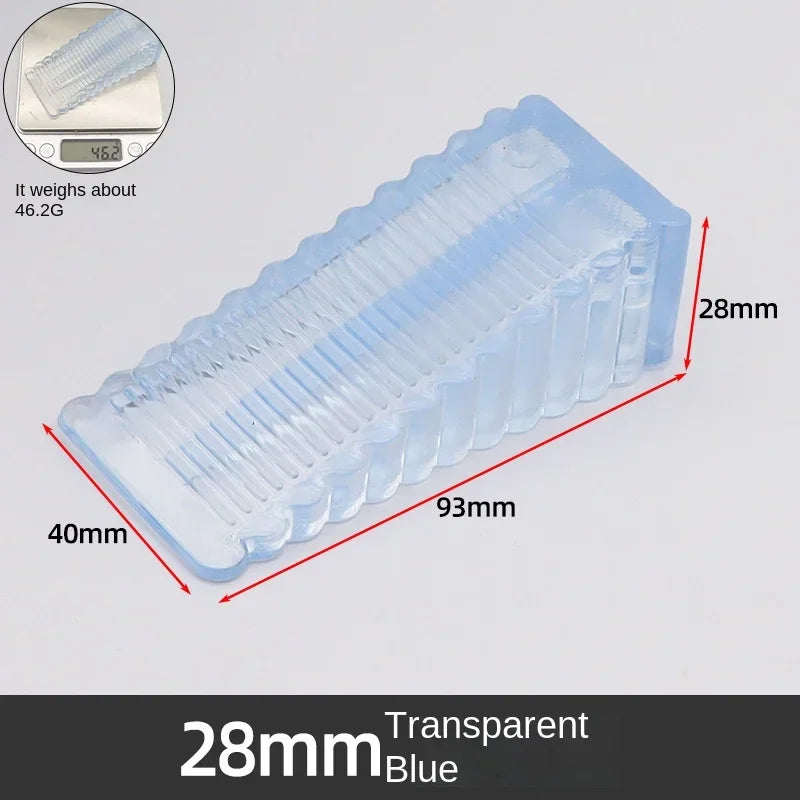 Safety Silicone Door Stop Block Wedge Stop Door Stopper Home Offices Door Rear Retainer Impact Stopper Rubber Stops No Drill by HARMONYA STORE