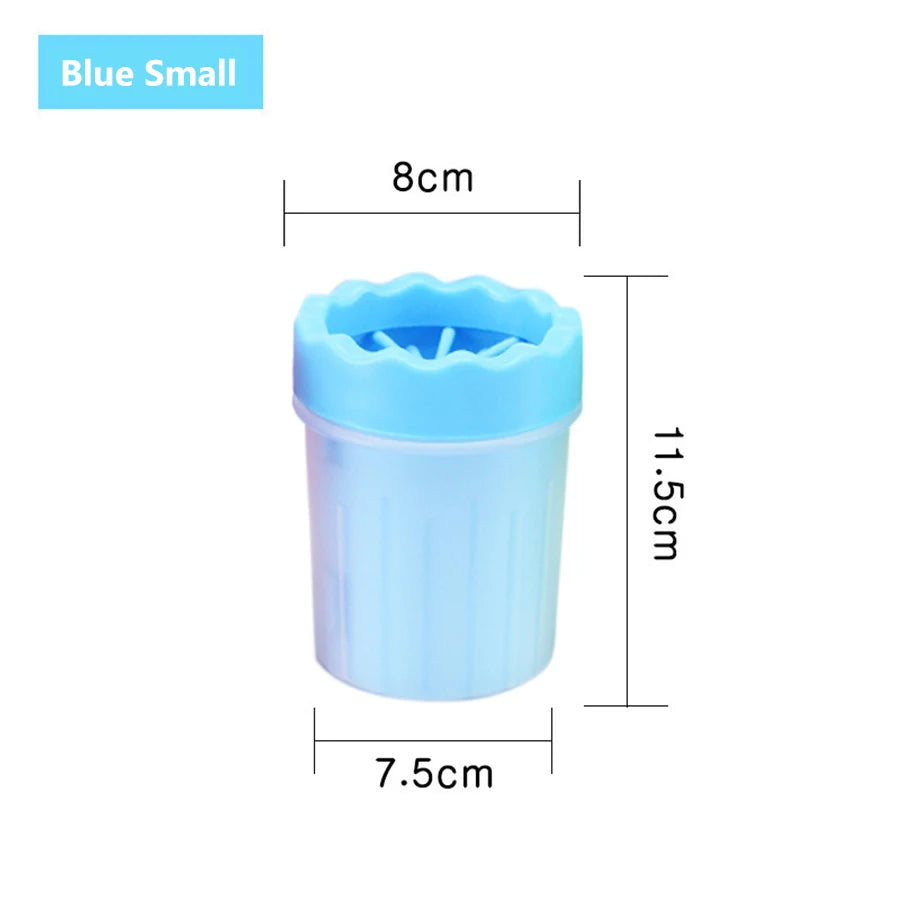 1Pc Pet Plastic Foot Wash Cup S L XL Large size silicone brush Dog cat clean foot mud removable cleaning Foot by HARMONYA STORE