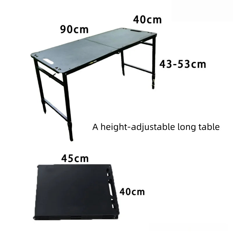 Outdoor Multifunctional IGT Tactical Table Portable Folding Table Can Be Raised And Lowered Picnic Table by HARMONYA STORE