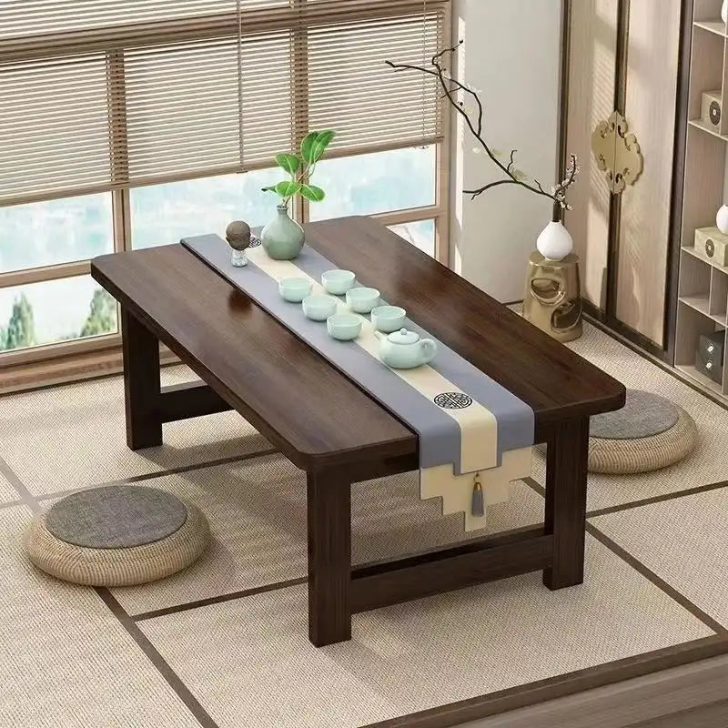 Japanese-style Tatami Table Coffee Table Household Bay Window Balcony Coffee Table Foldable Wooden Table Pratical New Arrival by DSERS