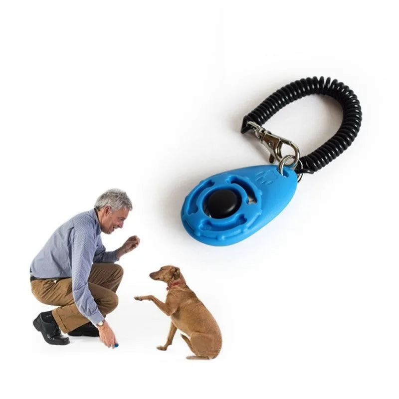 Dog Training Clicker Pet Cat Dog Click Trainer Various Style Aid Adjustable WristStrap Sound Key Chain Dog Repeller Pet Product by HARMONYA STORE