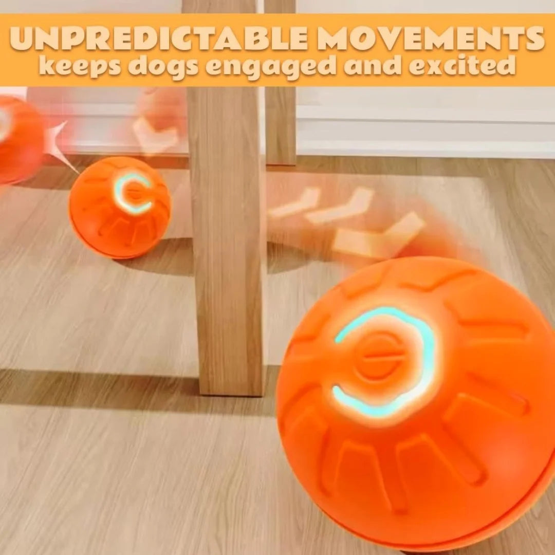 Pet toys Gravity Electric Amusement Pet Ball Smart Bouncing Ball For Dogs and Cats by HARMONYA STORE
