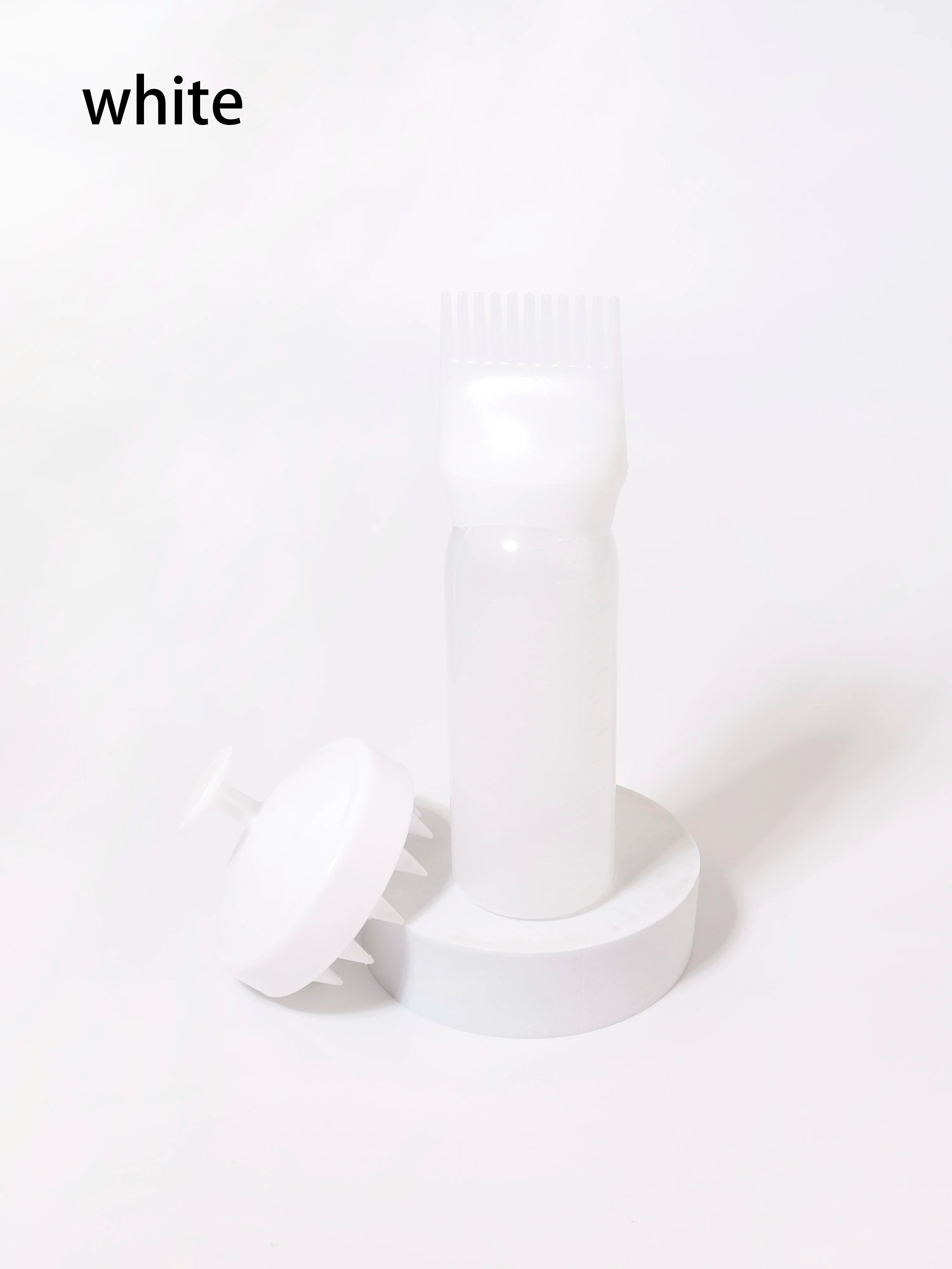 2-piece comb set, root comb application bottle, soft silicone hair brush, scalp exfoliation, massage, suitable for home salon by HARMONYA STORE