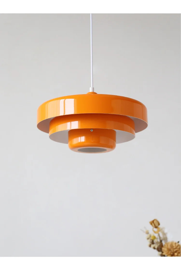 Medieval Retro Orange Pendant Lamp Dining Room Restaurant Home Decor LED Ceiling Chandelier Lighting for Cafe Bar Hanging Lights by HARMONYA STORE