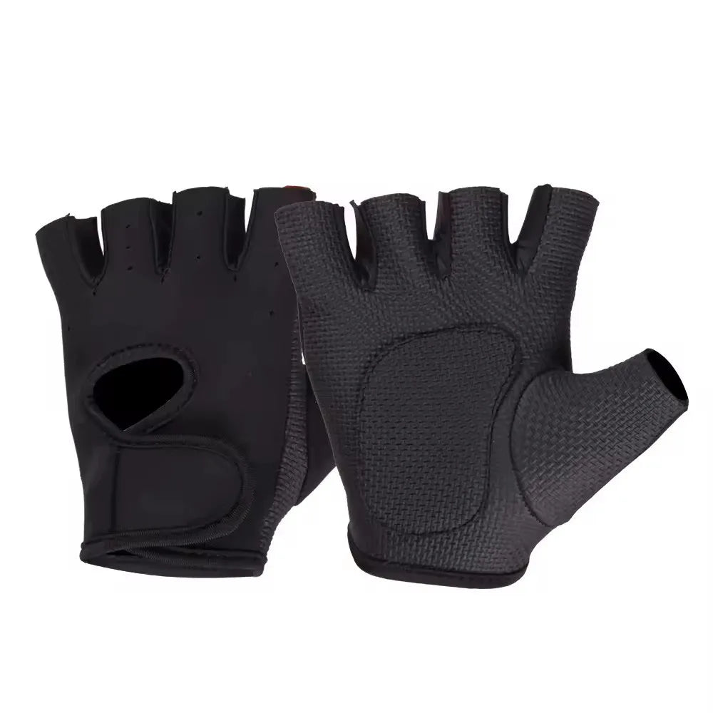Breathable Half Finger Workout Gloves, Anti-Slip Weight Lifting Gym Gloves, Non-Slip Palm for Cycling, Mountain Climbing, Fitnes by HARMONYA STORE