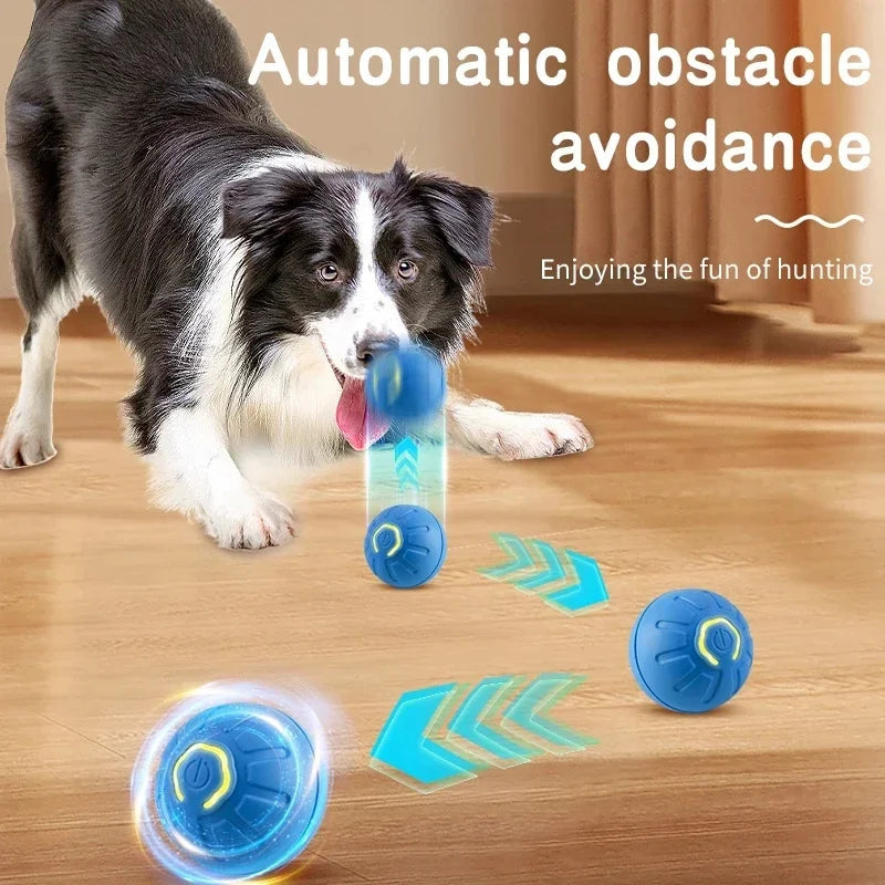 Smart Dog Toys Ball Electronic Interactive Pet Toy Moving Ball USB Automatic Moving Bouncing for Puppy Birthday gift Cat Product by HARMONYA STORE