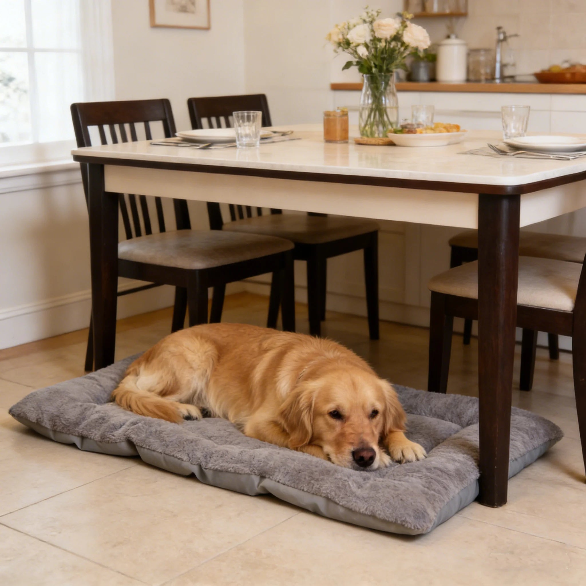 Extra Large Plush Dog Bed Sofa Thickened Super Soft Polyester Pet Mat Dog Crate Mat Bed For Small Medium Large Dog Bed by HARMONYA STORE