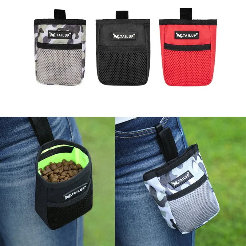 Pet Dog Puppy Training Treat Snack Bait Pet Feed Pocket Pouch Obedience Agility Pouch Food Bag Pocket Snack Reward Waist Bag by HARMONYA STORE