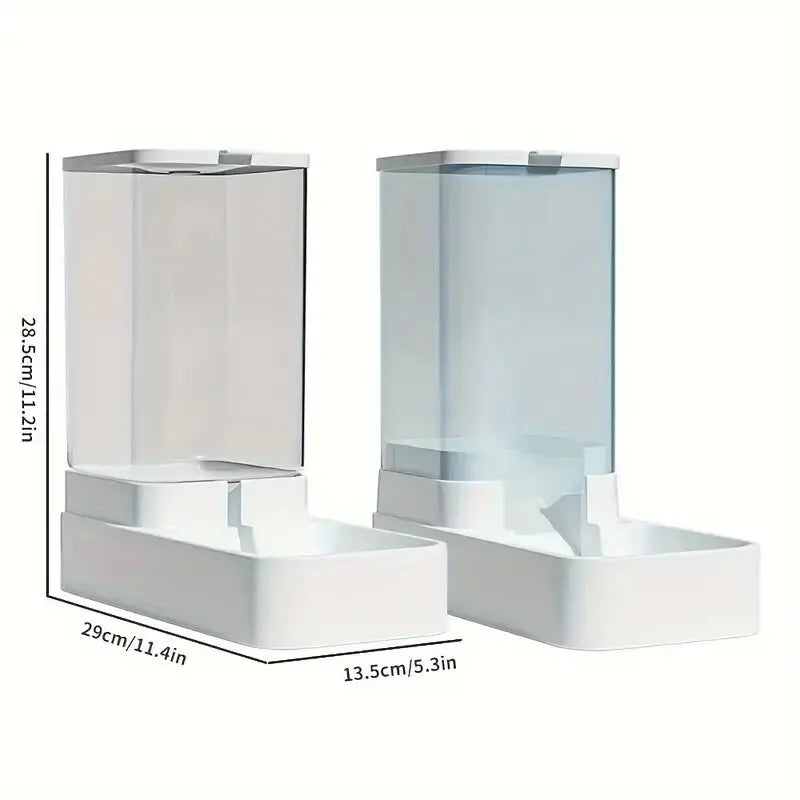 1pc/2pcs Automatic Dog Feeder/Water Dispenser, Plastic Gravity Dog Food And Water Dispenser Set by HARMONYA STORE
