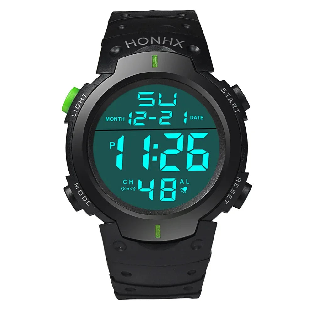 Men Sport LED Watches Top Brand Men Digital Clock Multi-Functional Rubber Man Fitnes Athlete Timekeeping Electronic Watch Reloj by HARMONYA STORE